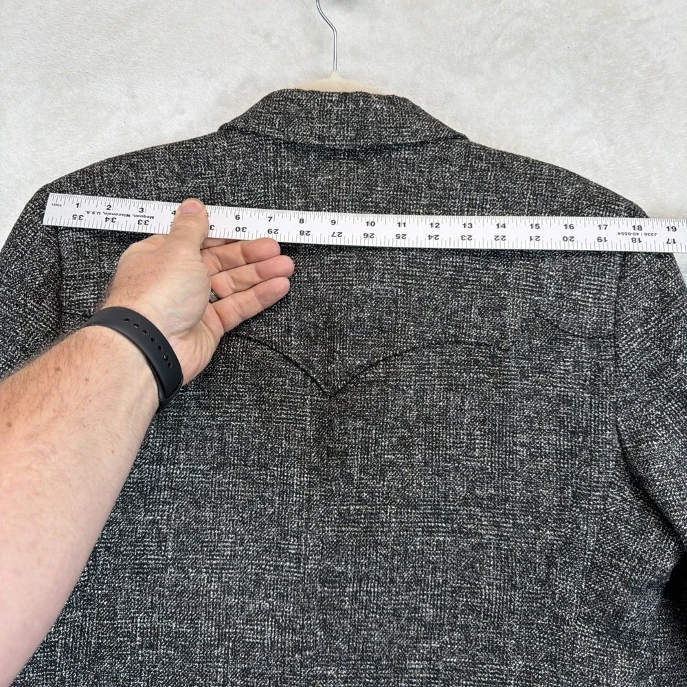 Pioneer Wear Western Sport Coat Blazer 40 Gray Wool Blend Made USA Men's